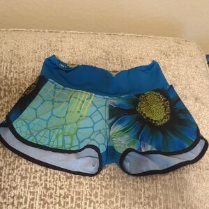 Floral Blue Women's Shorts